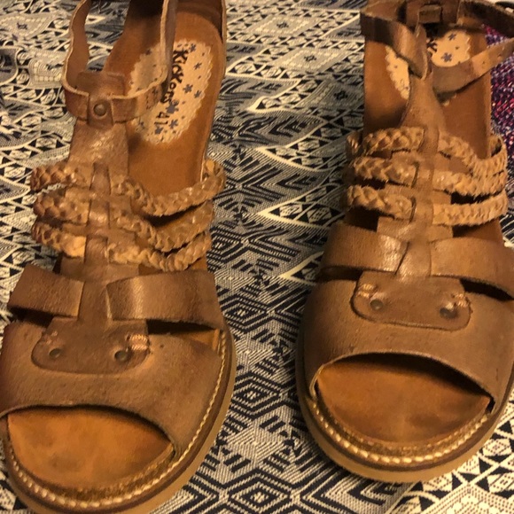 Kickers Leather Wedges - Picture 1 of 3